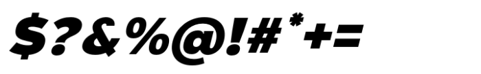 Nova Pro Black Italic Font OTHER CHARS