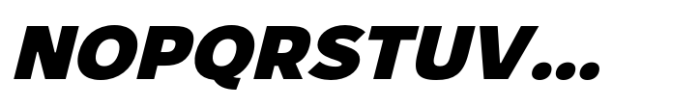 Nova Pro Black Italic Font UPPERCASE