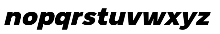 Nova Pro Black Italic Font LOWERCASE