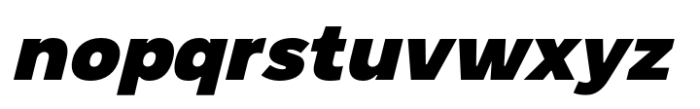 Nova Pro Extra Black Italic Font LOWERCASE