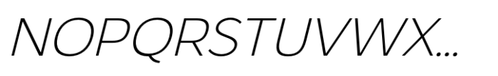 Nova Pro Extra Light Italic Font UPPERCASE