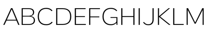 Nova Pro Extra Light Font UPPERCASE