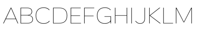 Nova Pro Thin Font UPPERCASE