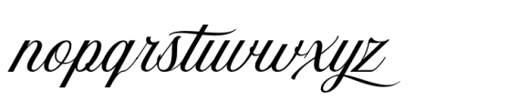 Nova Quinta Italic Font LOWERCASE