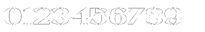 Novacurl Outline Font OTHER CHARS
