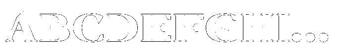 Novacurl Outline Font UPPERCASE