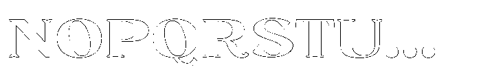 Novacurl Outline Font UPPERCASE