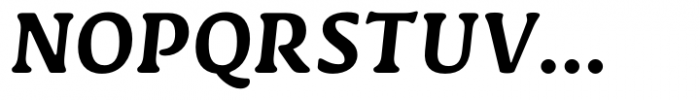 Novaletra Serif CF Bold Italic Font UPPERCASE