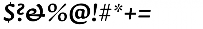 Novaletra Serif CF Demi Bold Italic Font OTHER CHARS