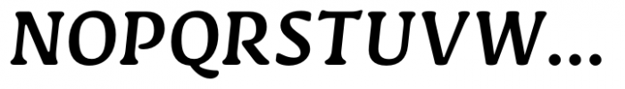 Novaletra Serif CF Demi Bold Italic Font UPPERCASE