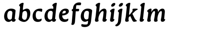 Novaletra Serif CF Demi Bold Italic Font LOWERCASE