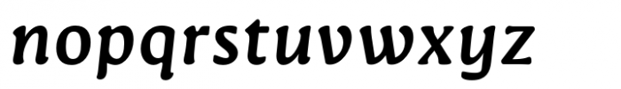 Novaletra Serif CF Demi Bold Italic Font LOWERCASE