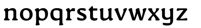 Novaletra Serif CF Demi Bold Font LOWERCASE