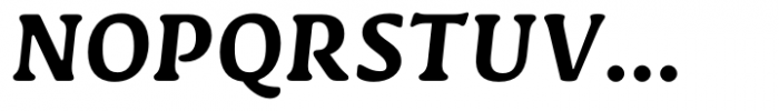 Novaletra Serif CF Extra Bold Italic Font UPPERCASE