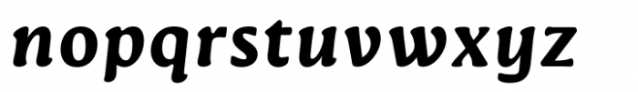 Novaletra Serif CF Extra Bold Italic Font LOWERCASE