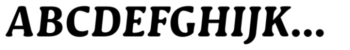 Novaletra Serif CF Heavy Italic Font UPPERCASE