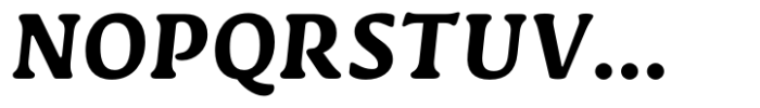 Novaletra Serif CF Heavy Italic Font UPPERCASE