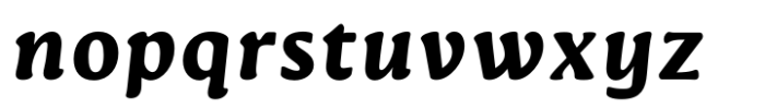 Novaletra Serif CF Heavy Italic Font LOWERCASE
