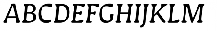 Novaletra Serif CF Light Italic Font UPPERCASE