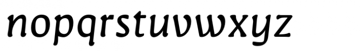 Novaletra Serif CF Light Italic Font LOWERCASE