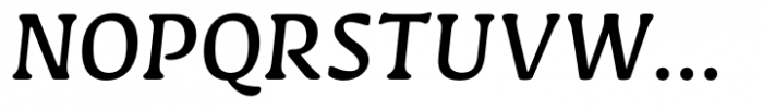 Novaletra Serif CF Medium Italic Font UPPERCASE