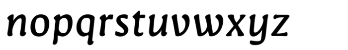 Novaletra Serif CF Medium Italic Font LOWERCASE