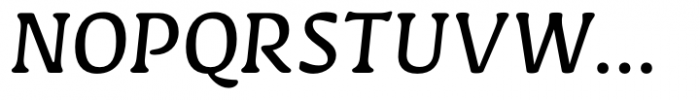 Novaletra Serif CF Regular Italic Font UPPERCASE