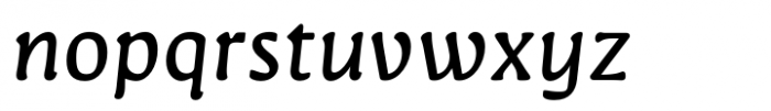 Novaletra Serif CF Regular Italic Font LOWERCASE
