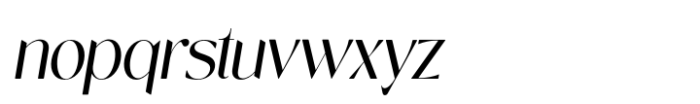Novalisse Oblique Condensed Font LOWERCASE