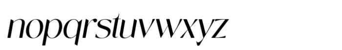 Novalisse Oblique Font LOWERCASE