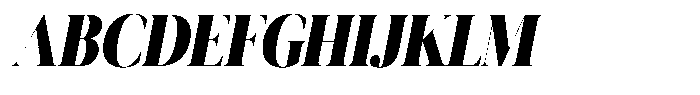 Novalux Black Condensed Italic Font UPPERCASE