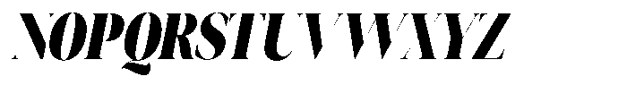Novalux Black Condensed Italic Font UPPERCASE