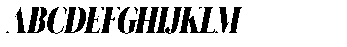 Novalux Black Extra Condensed Italic Font UPPERCASE