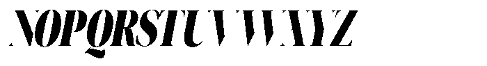 Novalux Black Extra Condensed Italic Font UPPERCASE