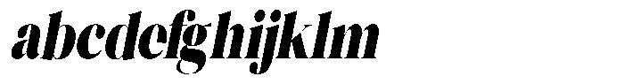 Novalux Black Extra Condensed Italic FONT