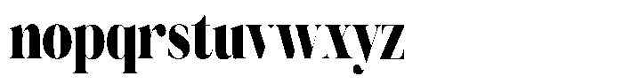 Novalux Black Extra Condensed Font LOWERCASE