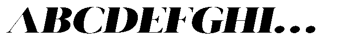 Novalux Black Extra Exp Italic Font UPPERCASE