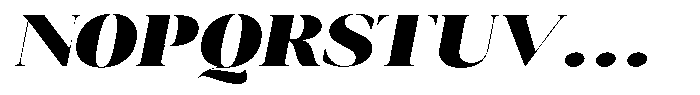 Novalux Black Extra Exp Italic Font UPPERCASE