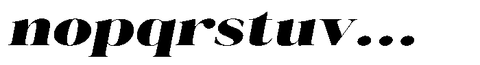 Novalux Black Extra Exp Italic Font LOWERCASE