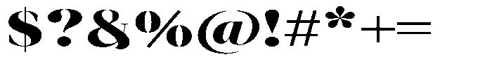 Novalux Black Extra Expanded Font OTHER CHARS