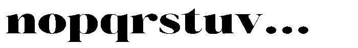 Novalux Black Extra Expanded Font LOWERCASE