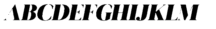 Novalux Black Italic Font UPPERCASE