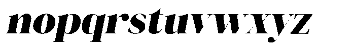 Novalux Black Italic Font LOWERCASE