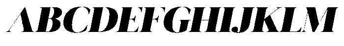 Novalux Black Sem Exp Italic Font UPPERCASE