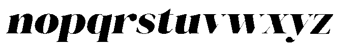 Novalux Black Sem Exp Italic Font LOWERCASE