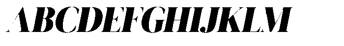 Novalux Black Semi Condensed Italic Font UPPERCASE