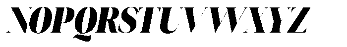 Novalux Black Semi Condensed Italic Font UPPERCASE