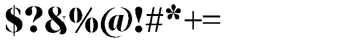 Novalux Black Semi Condensed Font OTHER CHARS