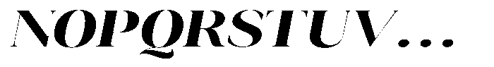 Novalux Bold Extra Exp Italic Font UPPERCASE