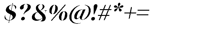 Novalux Bold Italic Font OTHER CHARS